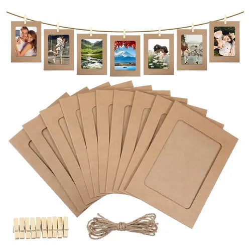 Set de 10 Marcos Kraft para las Fotos de tu Peludito