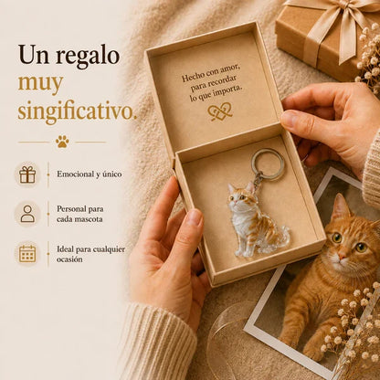 Llavero Michi - Un pedacito de tu michi, contigo a todas partes.