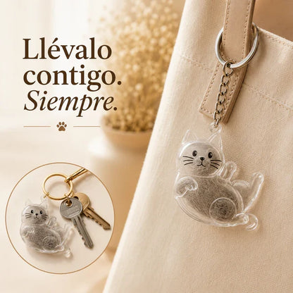 Llavero Michi - Un pedacito de tu michi, contigo a todas partes.