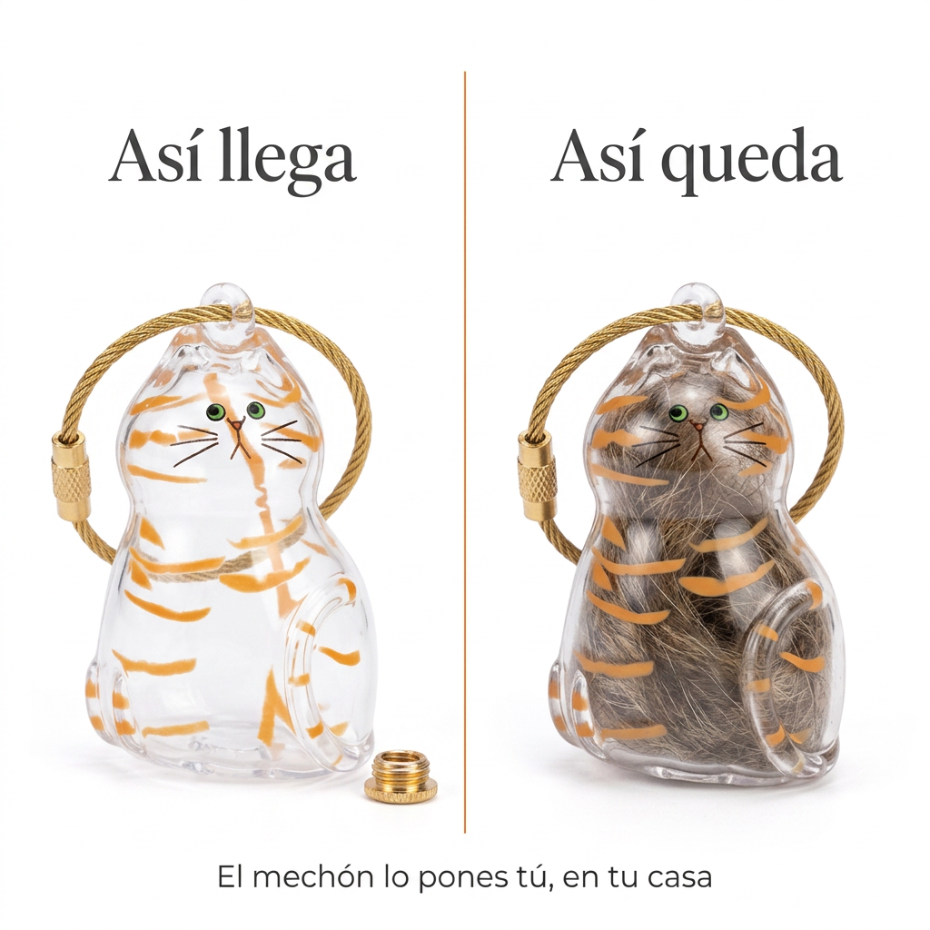 Llavero Michi - Un pedacito de tu michi, contigo a todas partes.