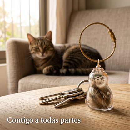 Llavero Michi - Un pedacito de tu michi, contigo a todas partes.