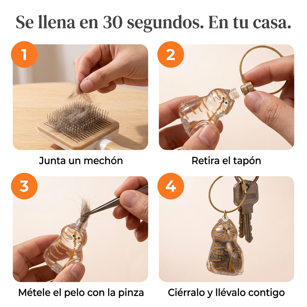 Llavero Michi - Un pedacito de tu michi, contigo a todas partes.